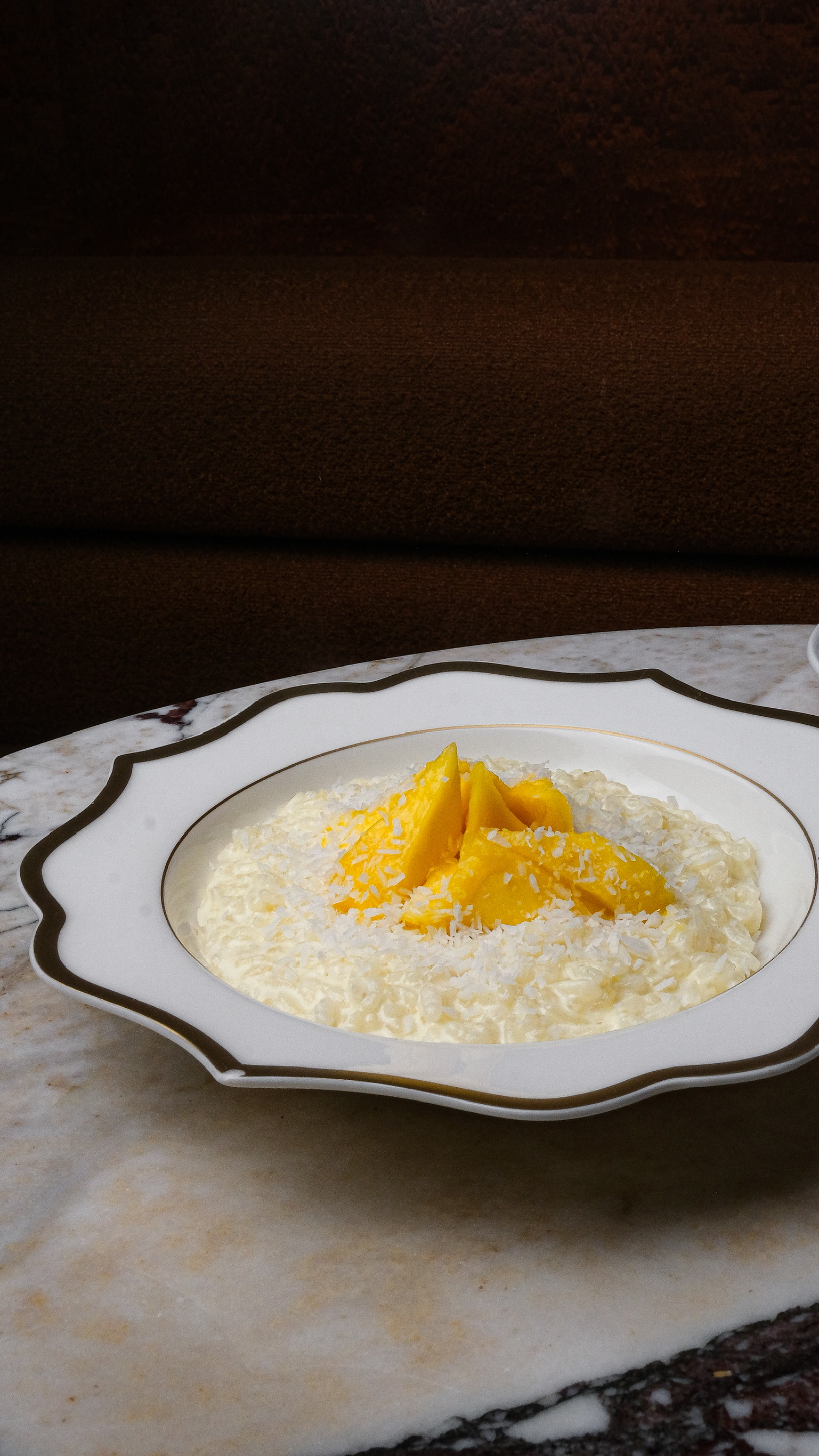 Рисовая каша, манго, кокос